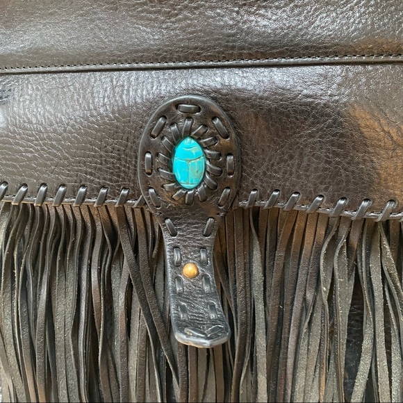 Rebecca Minkoff Black Leather Fringe Purse - Picture 11 of 11